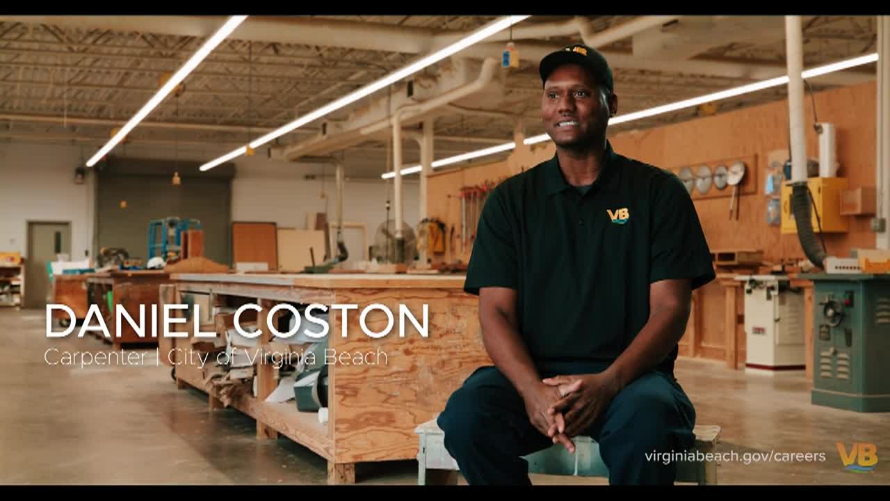 Daniels Best Job Yet - City of Virginia Beach Carpenter