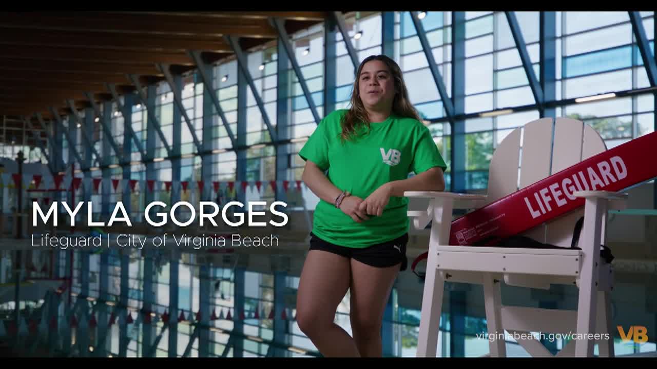 Mylas Best Job Yet - City of Virginia Beach Lifeguard